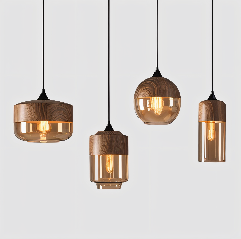 NordLuma – Retro-inspirierte Glas-Pendelleuchte im Loft-Stil