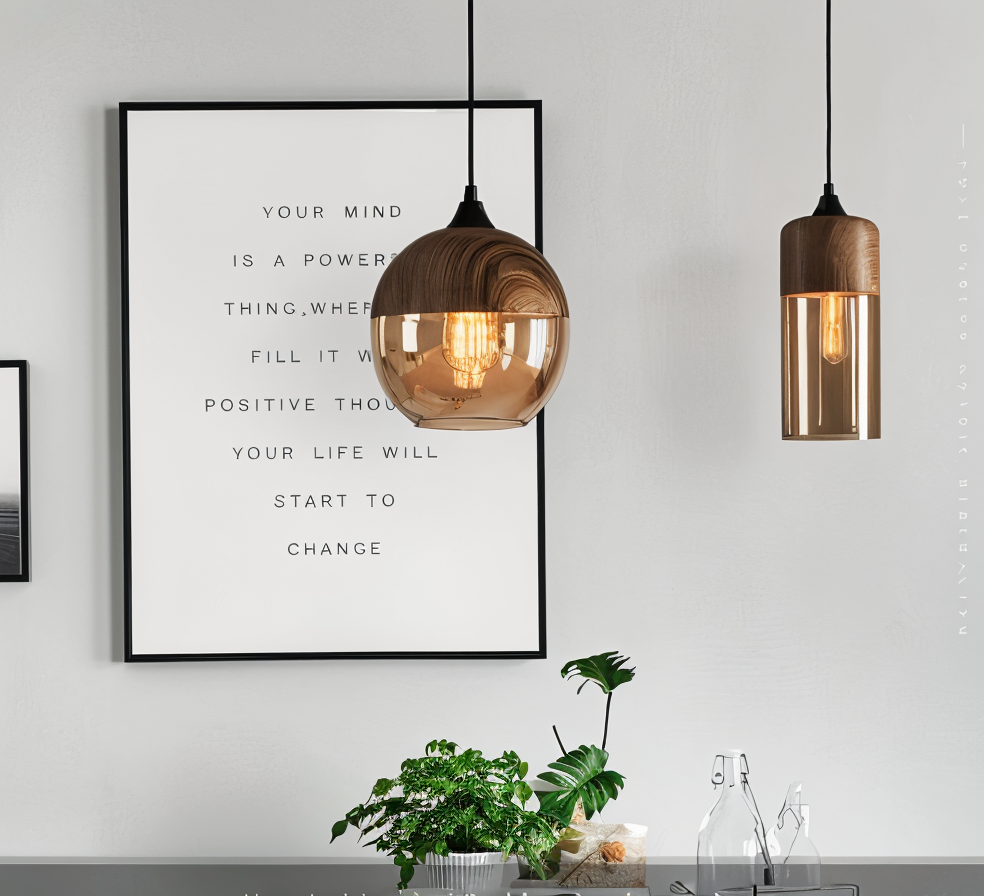 NordLuma – Retro-inspirierte Glas-Pendelleuchte im Loft-Stil