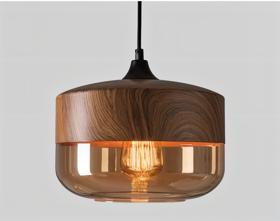 NordLuma – Retro-inspirierte Glas-Pendelleuchte im Loft-Stil
