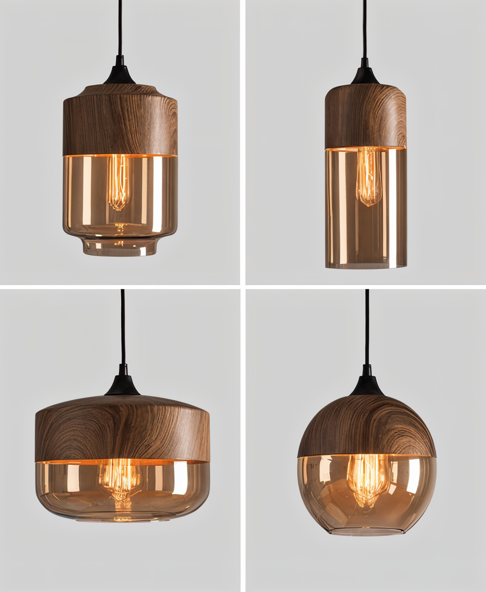 NordLuma – Retro-inspirierte Glas-Pendelleuchte im Loft-Stil