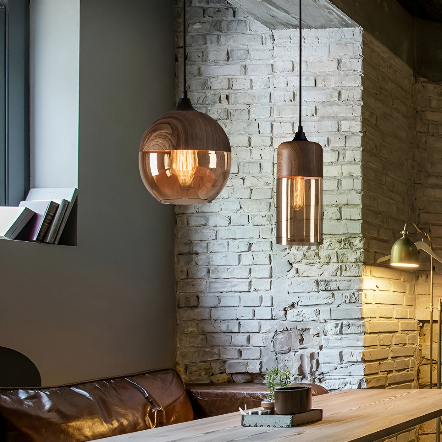 NordLuma – Retro-inspirierte Glas-Pendelleuchte im Loft-Stil