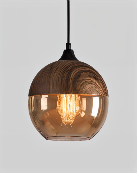 NordLuma – Retro-inspirierte Glas-Pendelleuchte im Loft-Stil