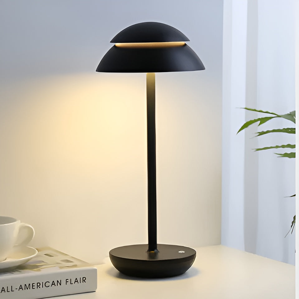 ShadeLite – Kabellose LED-Tischleuchte mit minimalistischem Schirmdesign