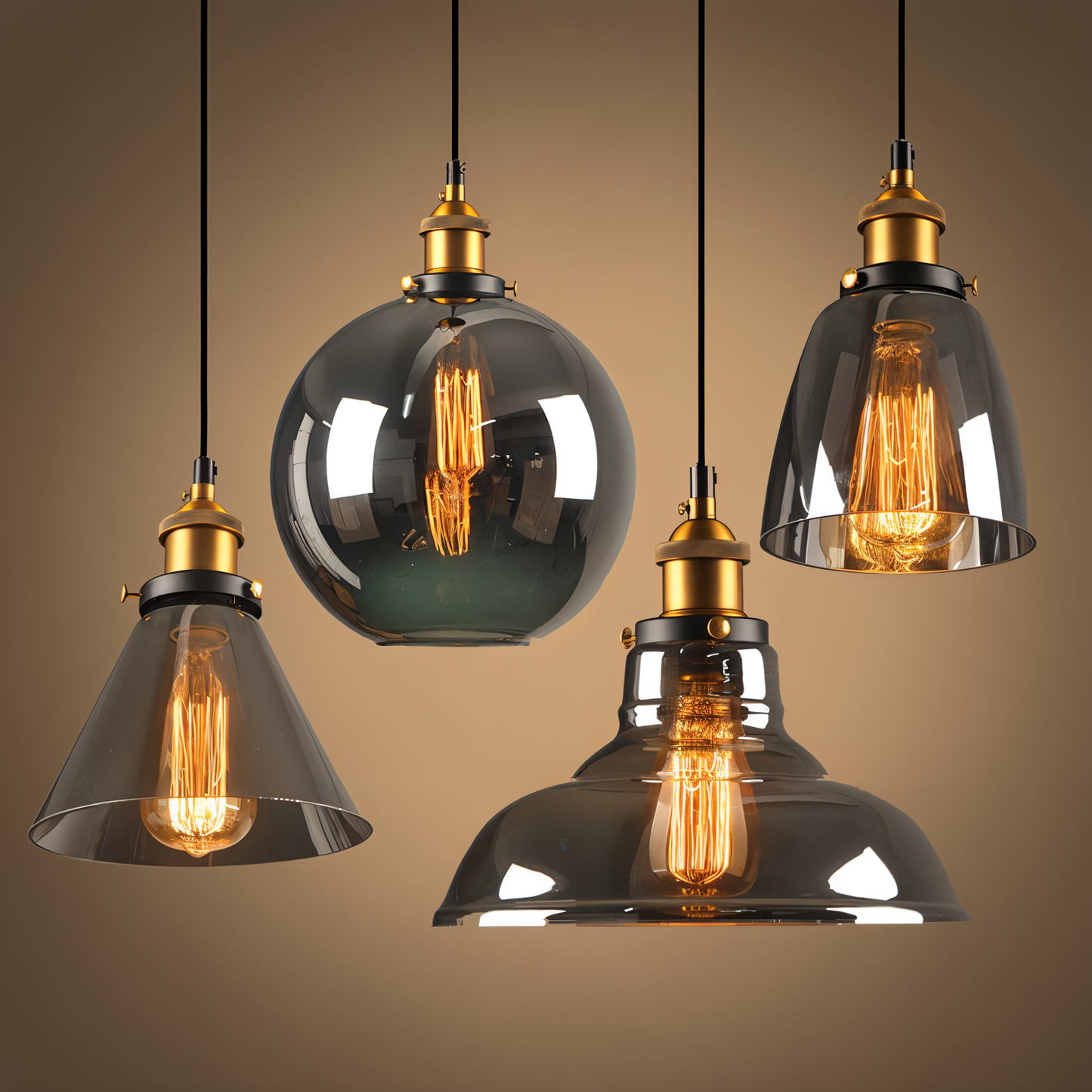Norvella – Nordic Retro Glas-Pendelleuchte