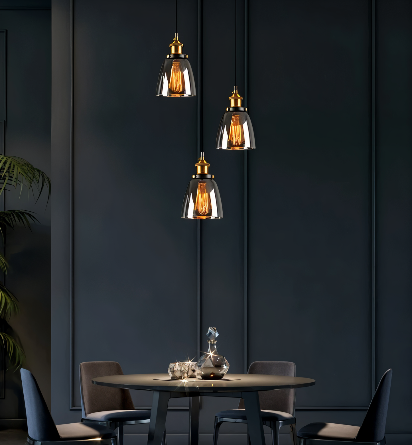 Norvella – Nordic Retro Glas-Pendelleuchte