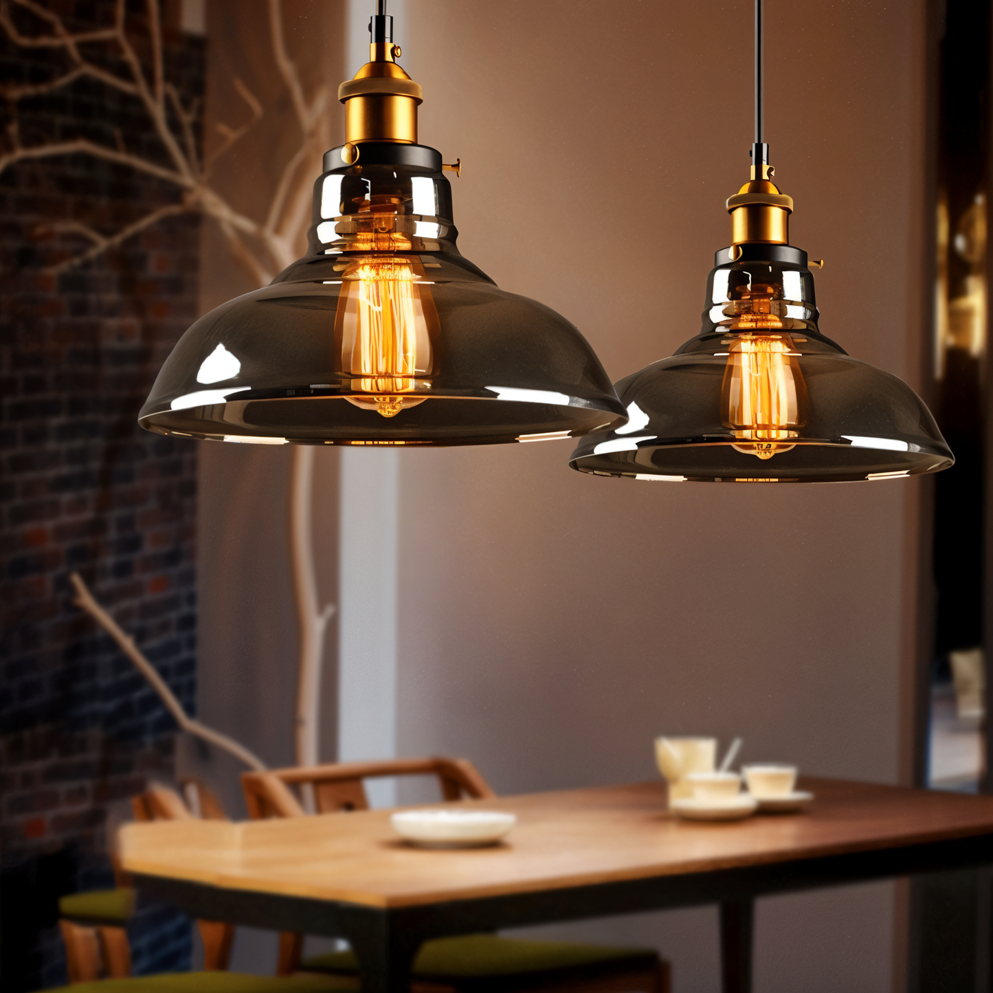 Norvella – Nordic Retro Glas-Pendelleuchte
