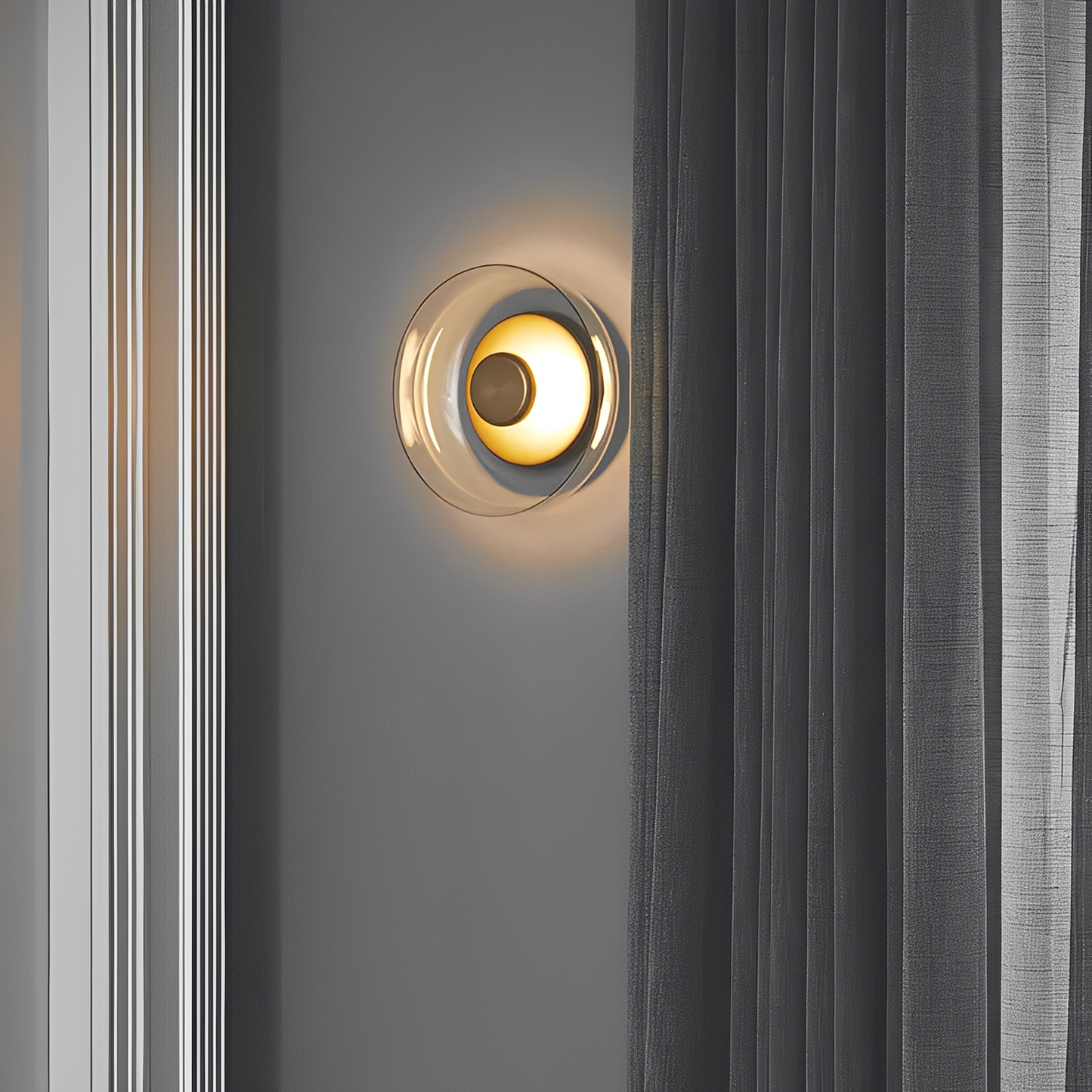 Mira – Skandinavische Glas-Pilz Wandleuchte