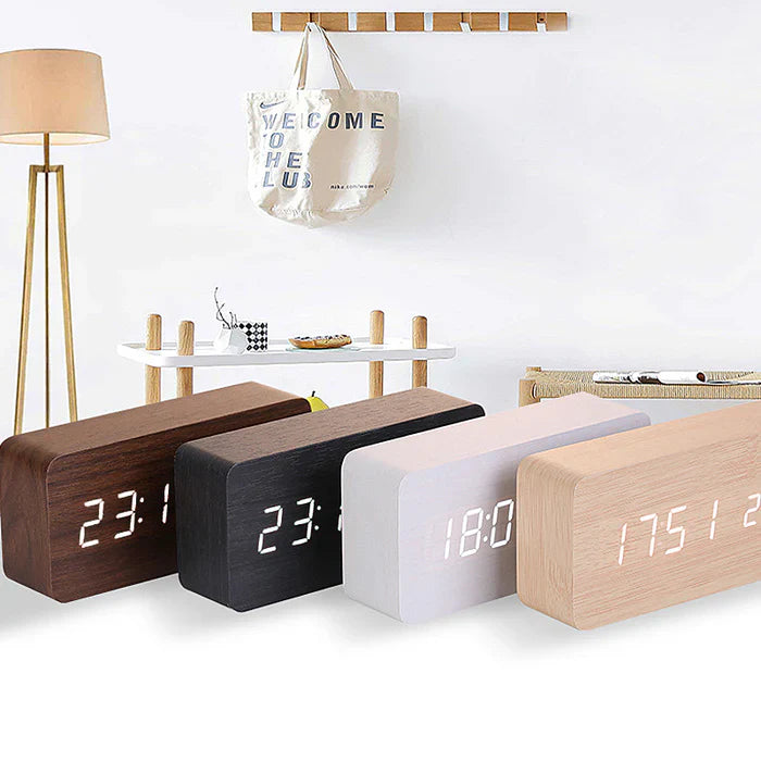 Nio – Holz-LED-Wecker