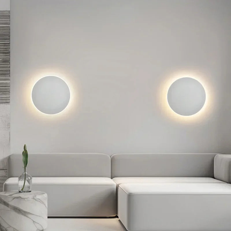 Zeitlose LED-Wandlampe – Runde Designleuchte für Flur, Schlafzimmer oder Wohnzimmer