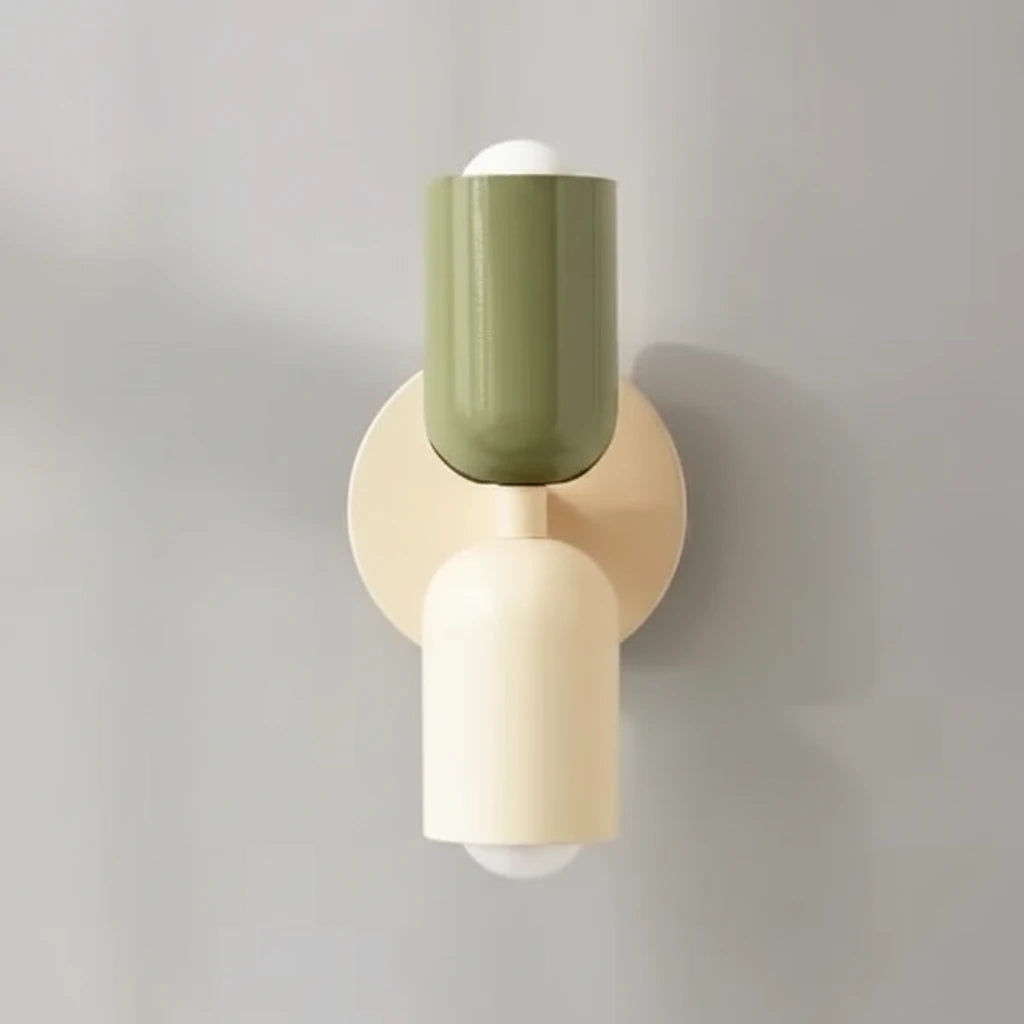 Französische Designlampe mit zwei Lichtern