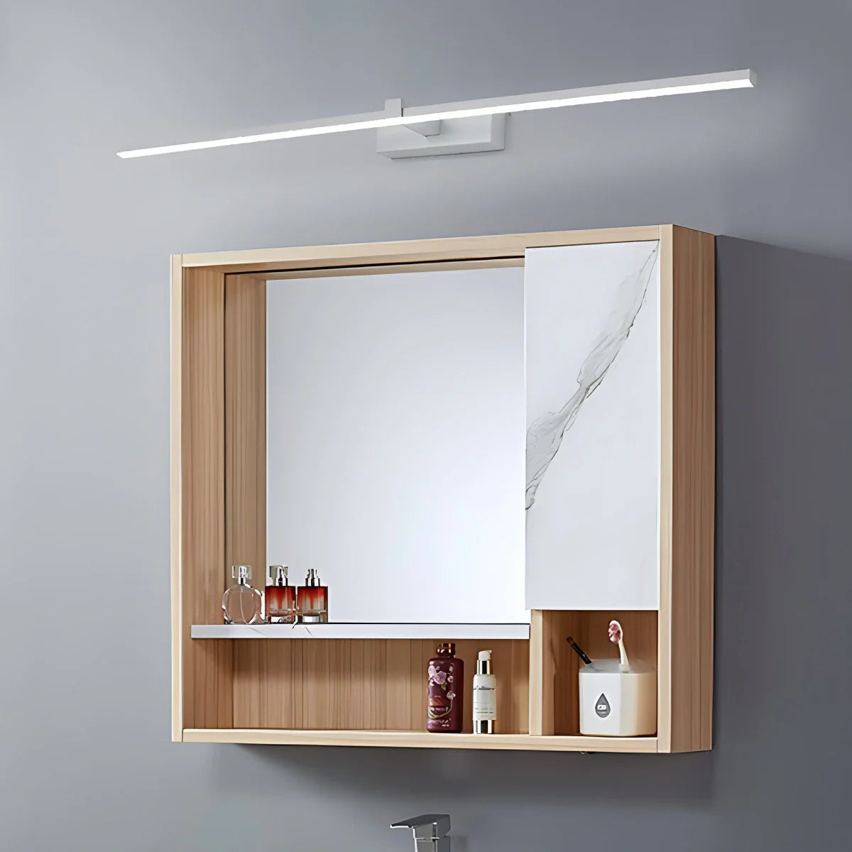 Mizuki – Nordische LED Spiegel-Wandleuchte