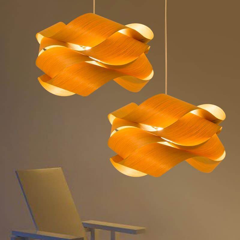 Hinata – Massivholz Pendelleuchte
