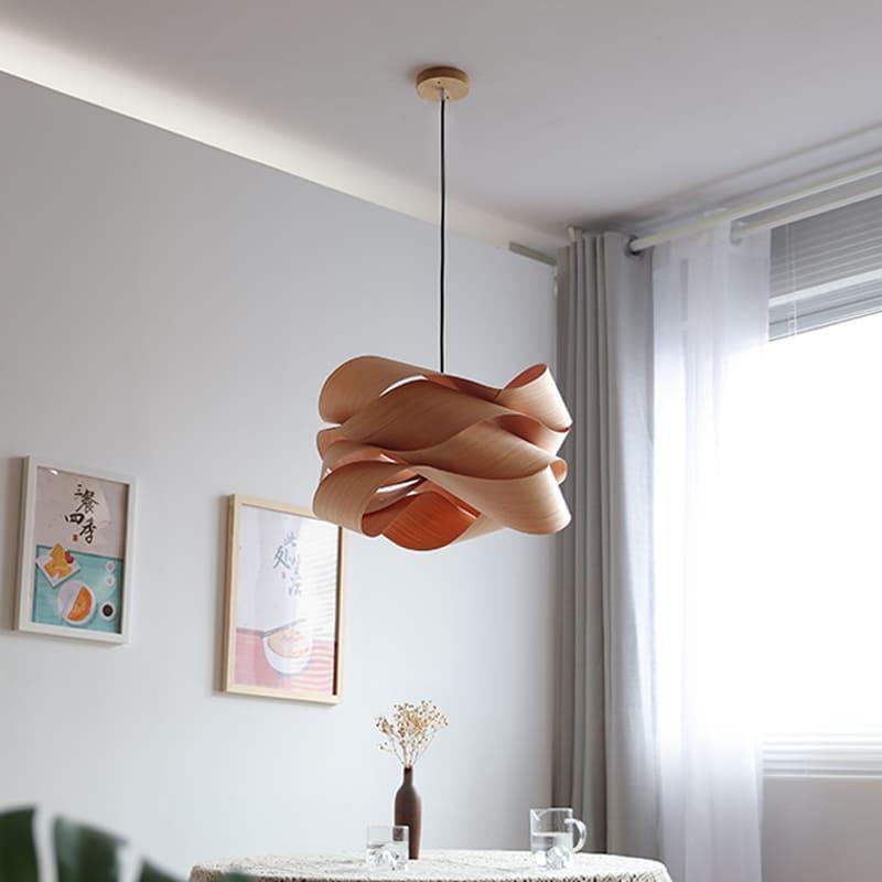Hinata – Massivholz Pendelleuchte