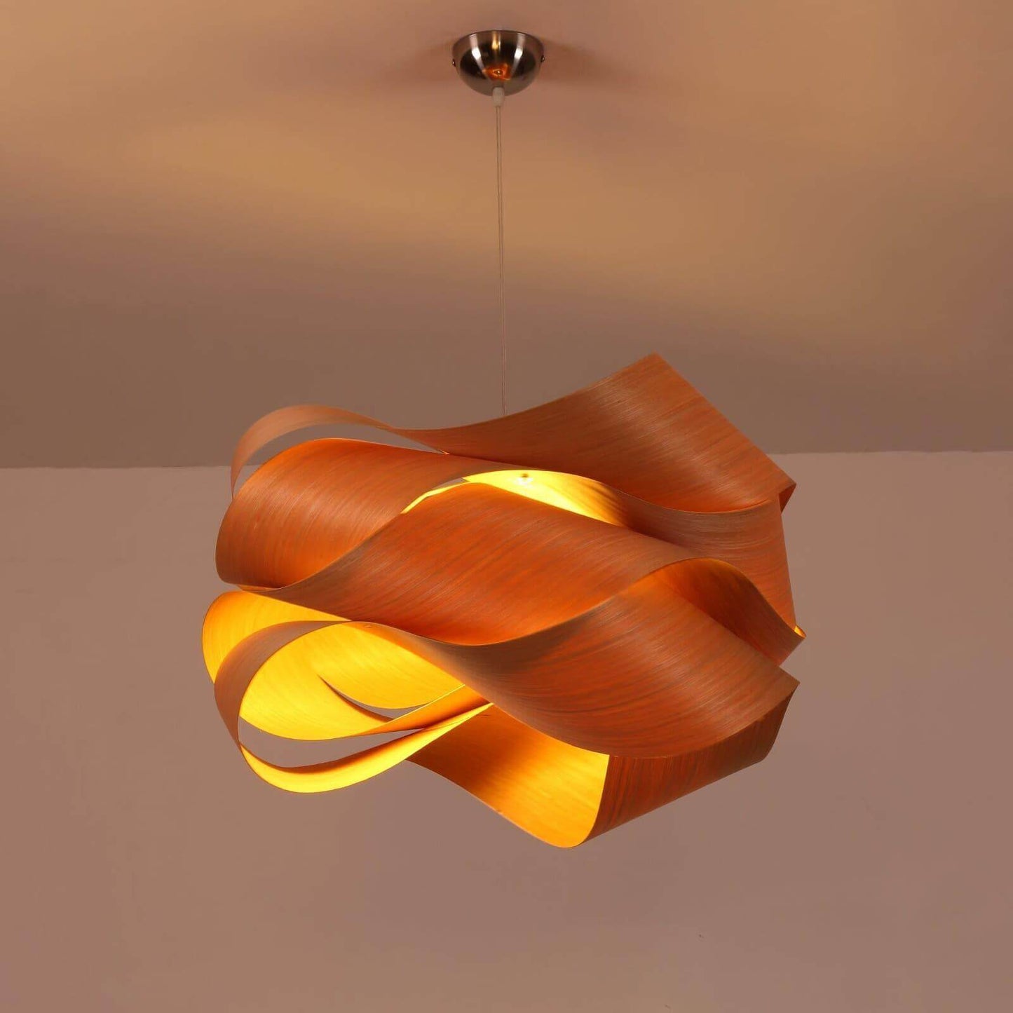 Hinata – Massivholz Pendelleuchte