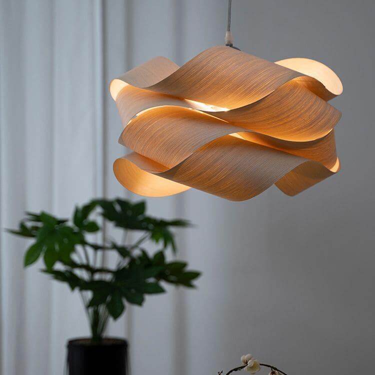 Hinata – Massivholz Pendelleuchte