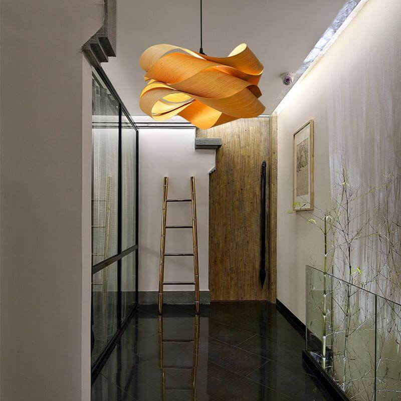 Hinata – Massivholz Pendelleuchte