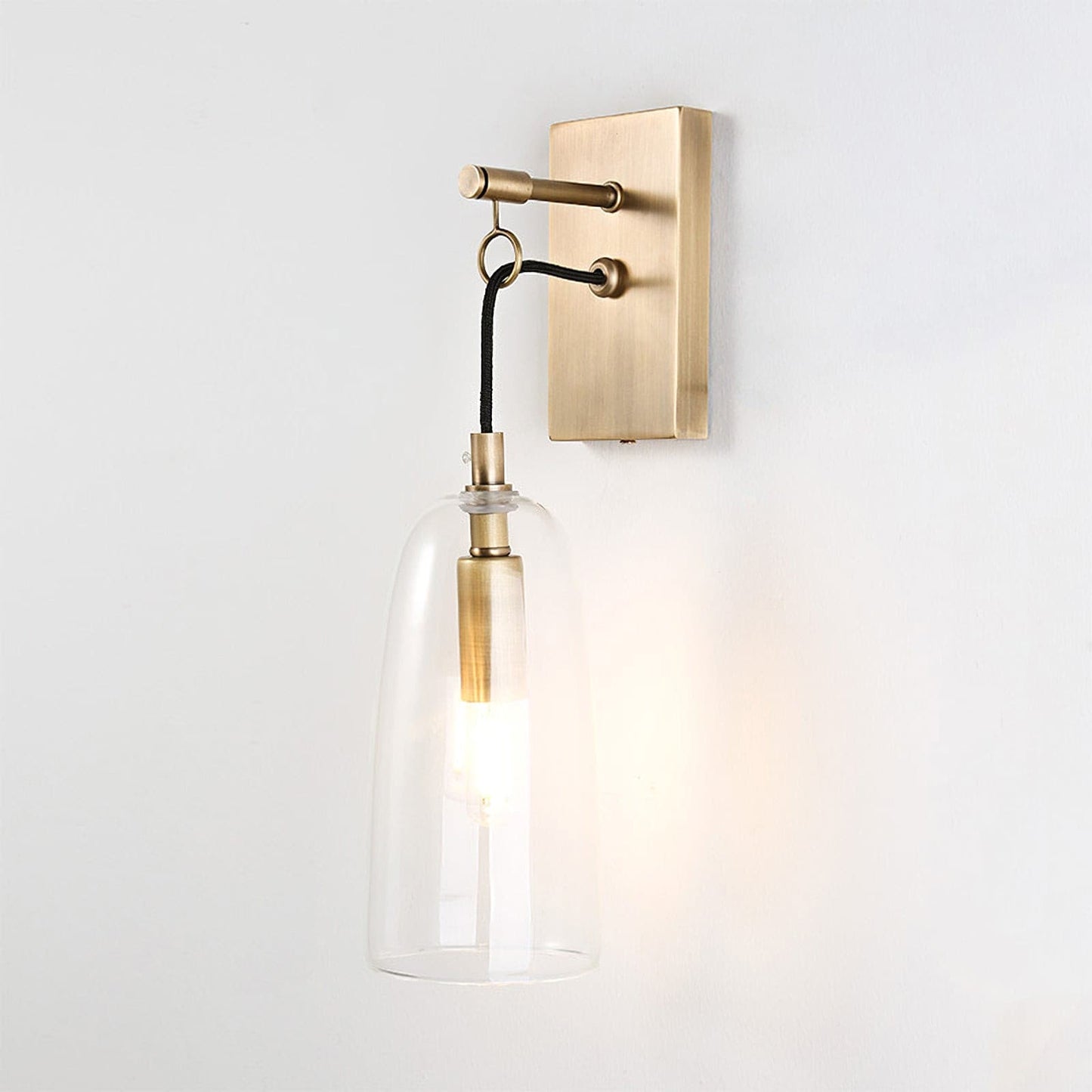 Ray – Wandleuchte aus Kupfer und Glas
