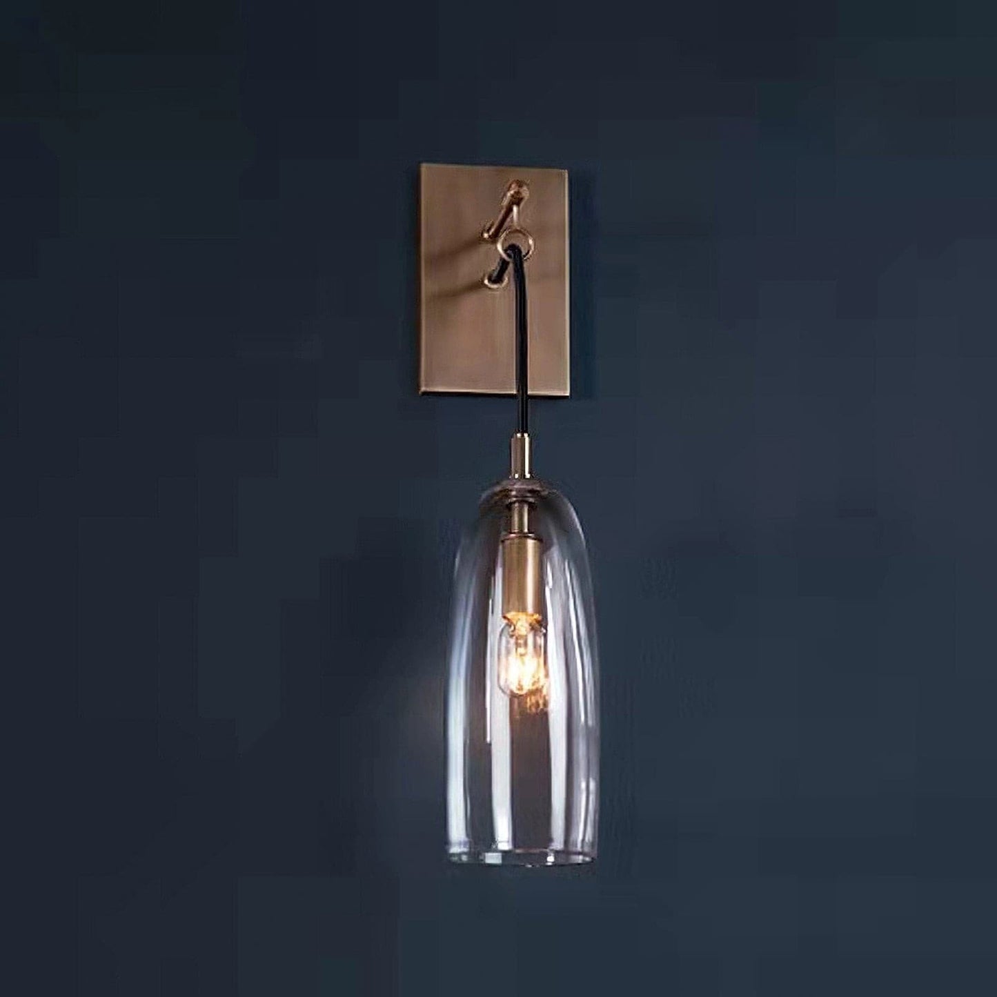 Ray – Wandleuchte aus Kupfer und Glas