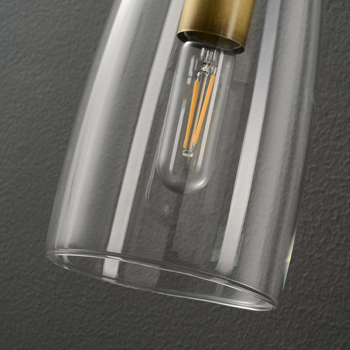 Ray – Wandleuchte aus Kupfer und Glas