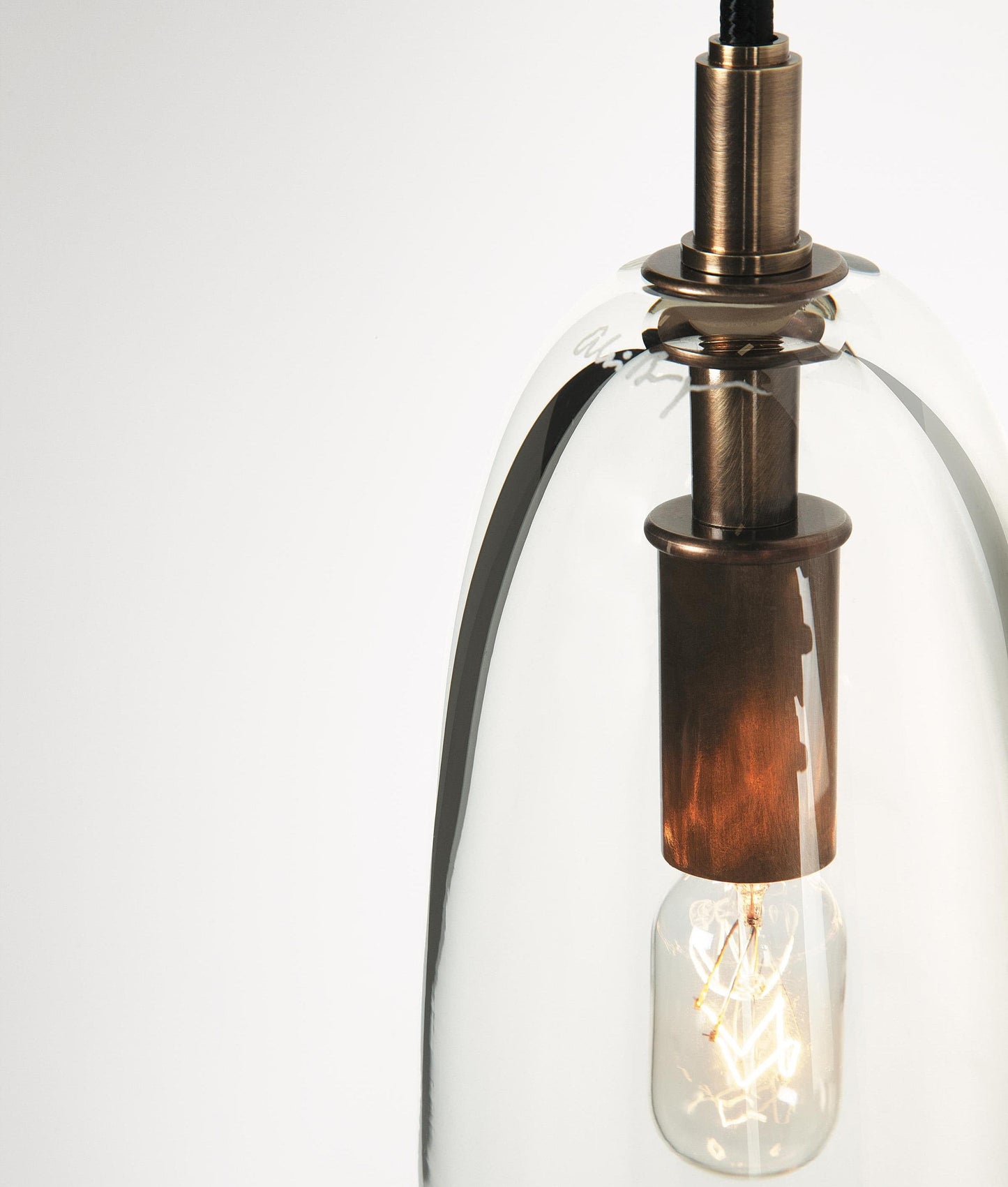 Ray – Wandleuchte aus Kupfer und Glas