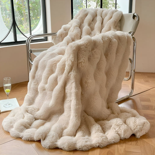 Yumi – Luxuriöse Bubble-Velvet-Decke