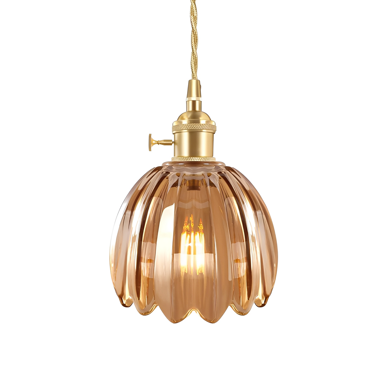 Sakumi – Nordic Glasblumen-Deckenlampe