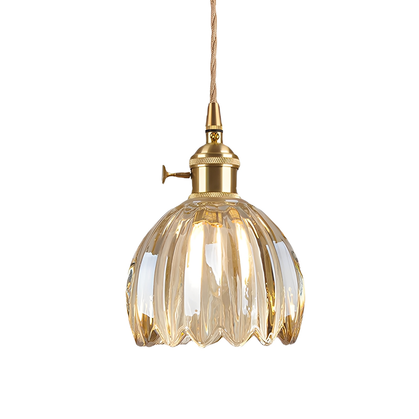 Sakumi – Nordic Glasblumen-Deckenlampe