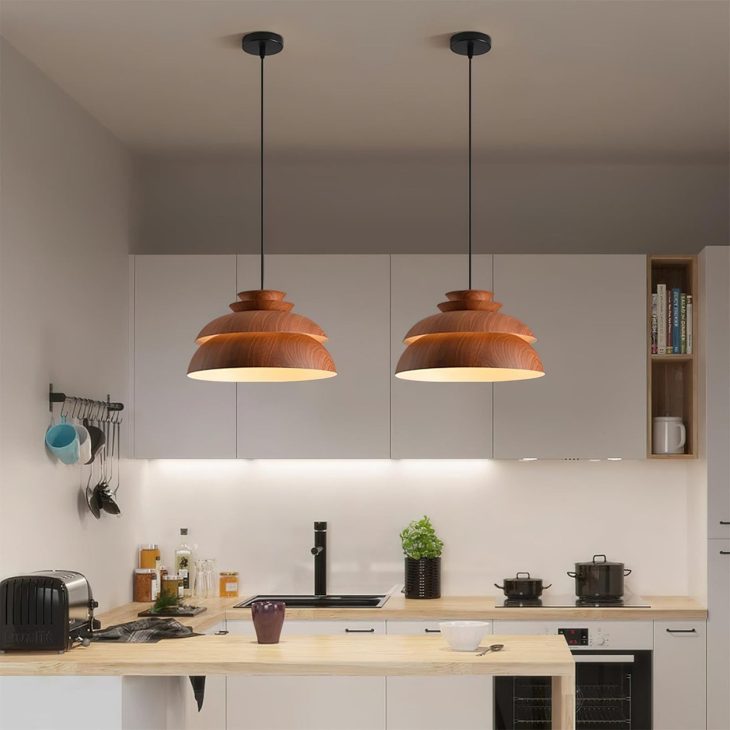 Midoriya – Stilvolle Hängelampe im natürlichen Midori-Design