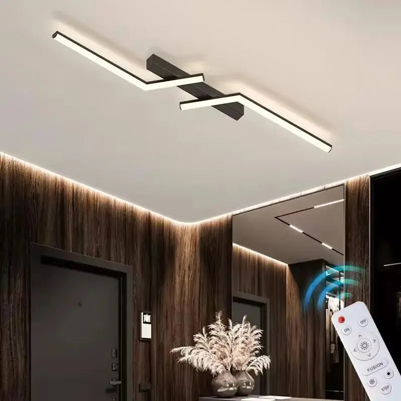 LineoGlow – Minimalistische LED-Deckenleuchte im Streifenstil