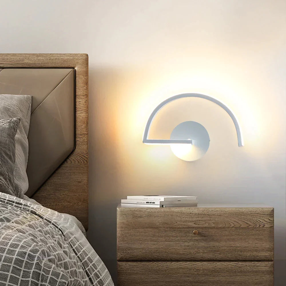 Saran – Minimal Art Halbkreis Wandlicht