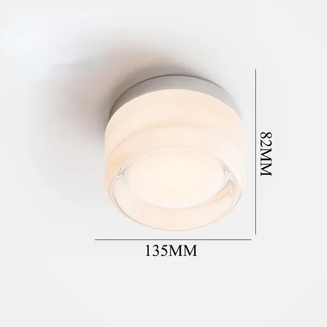 Minimalistische runde Nachttischlampe Flur