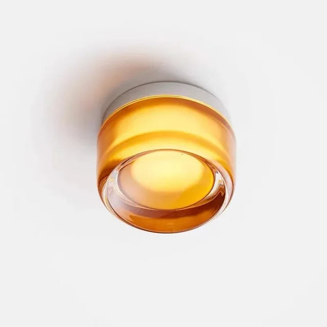Minimalistische runde Nachttischlampe Flur