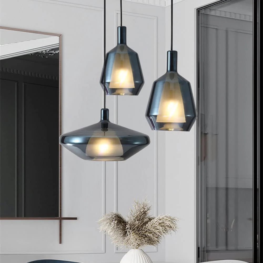 Althea – Moderne Mehrfarbige Glas Pendelleuchte