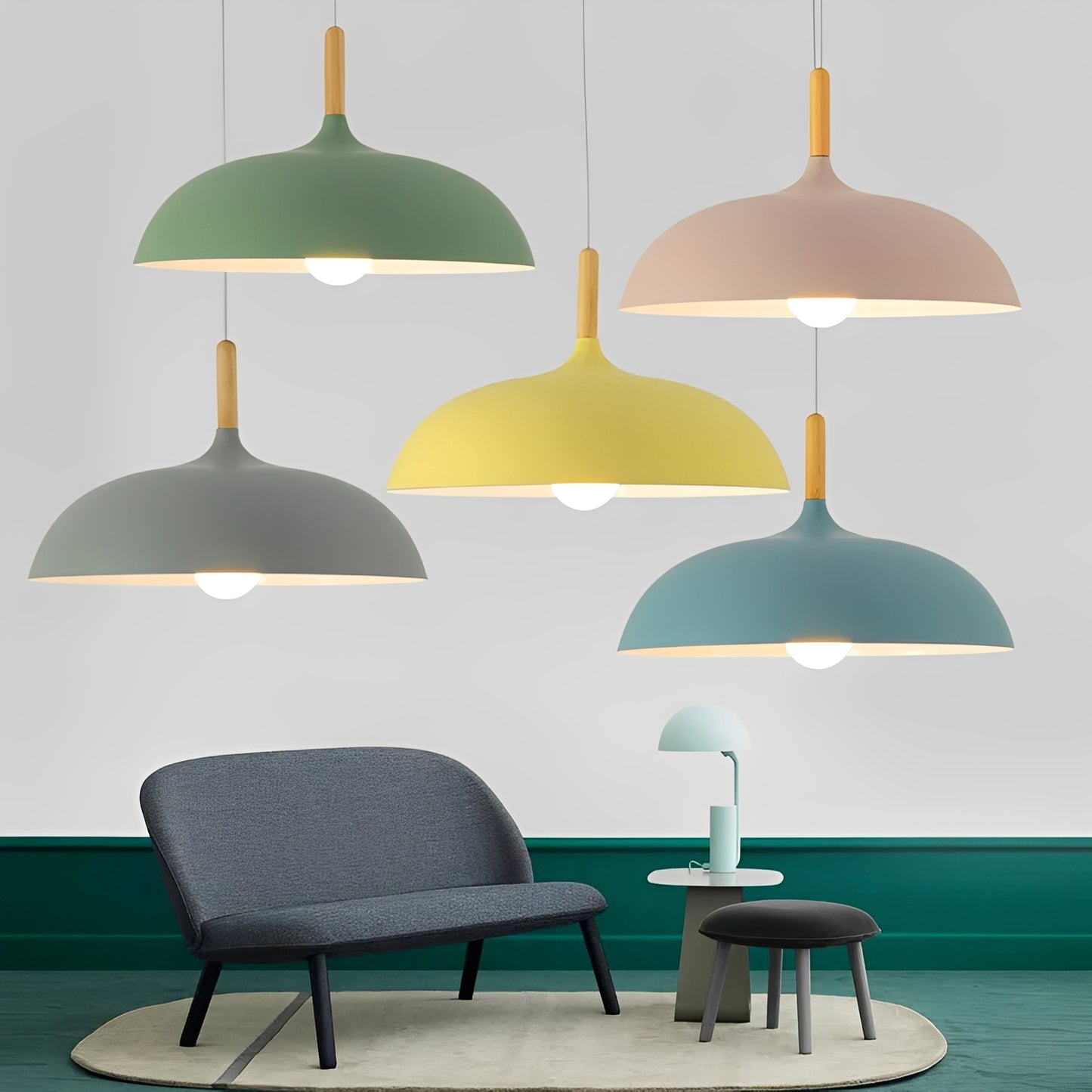 Vera – Kreativer Macaron-Lampen-Kronleuchter