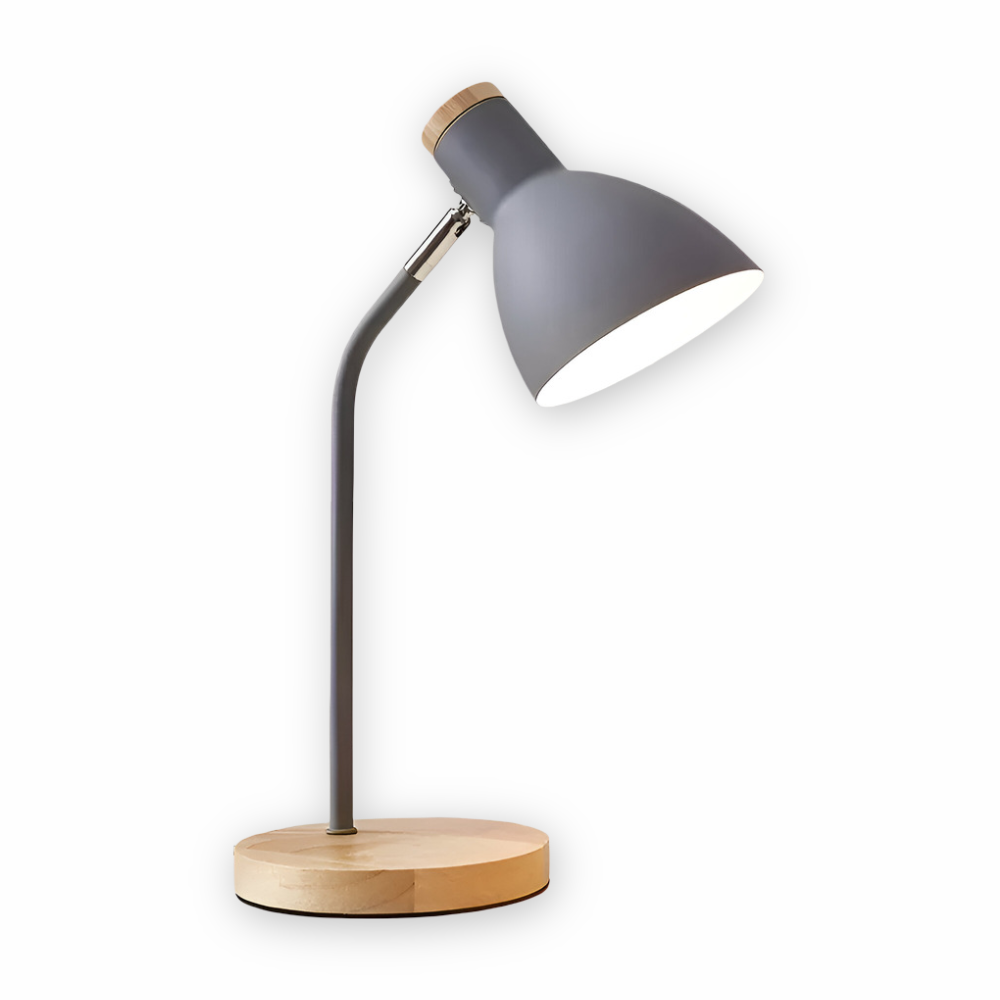 Mika – Schlichte Holz-Tischlampe