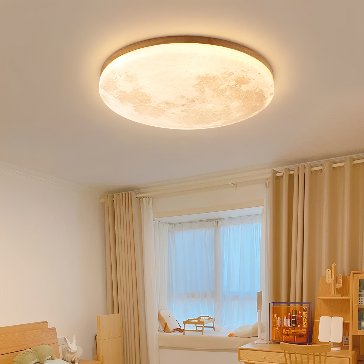 Kris – Moderne Mond-Runde LED-Deckenleuchte