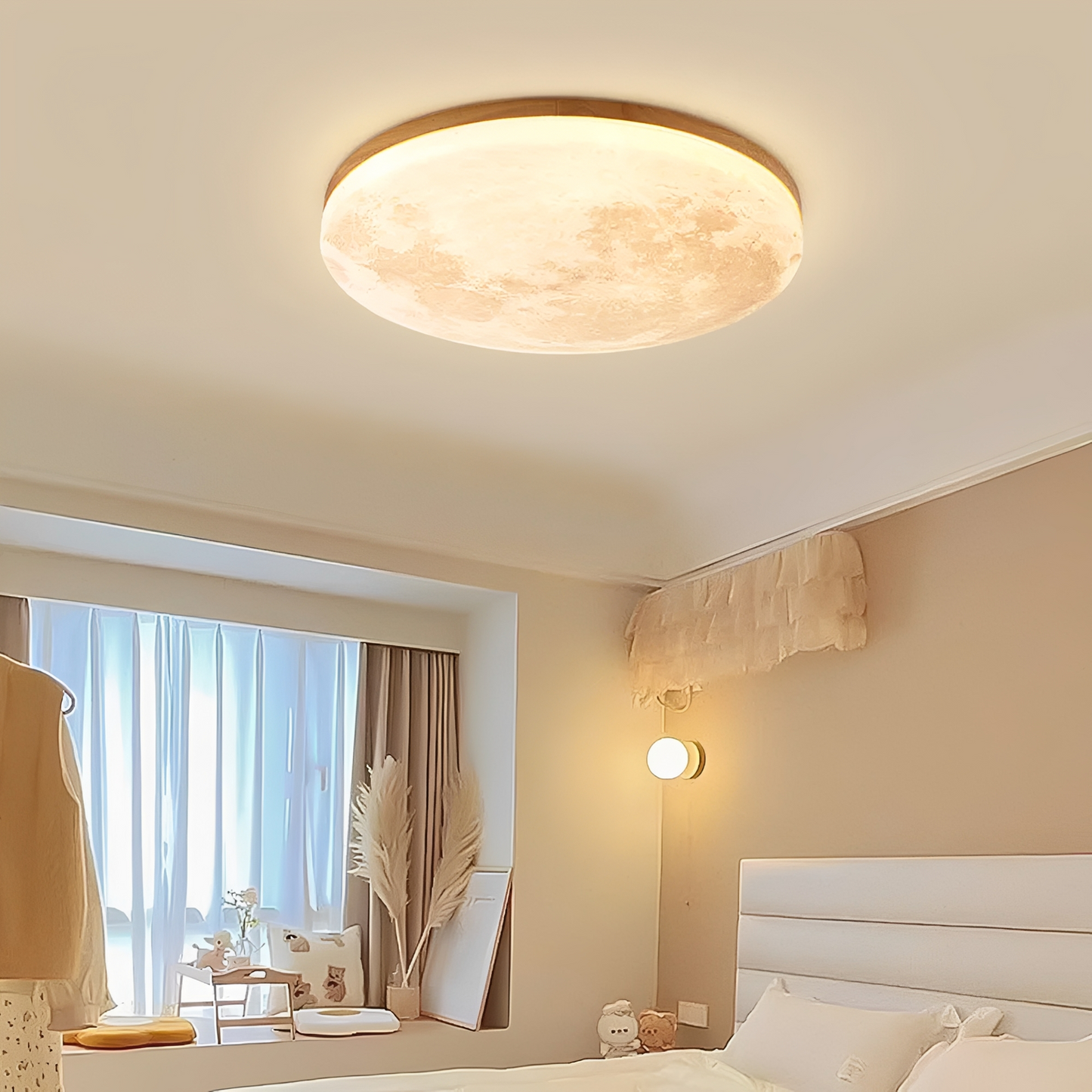 Kris – Moderne Mond-Runde LED-Deckenleuchte