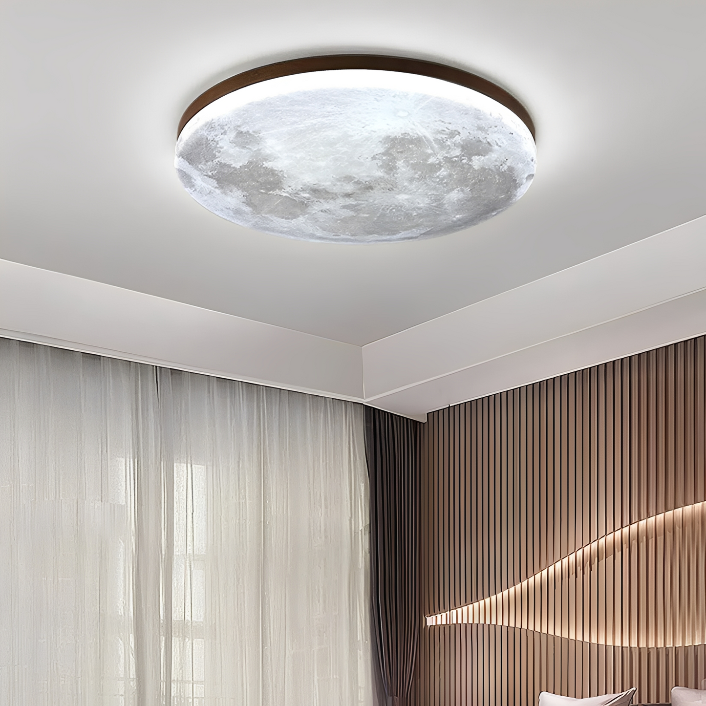 Kris – Moderne Mond-Runde LED-Deckenleuchte