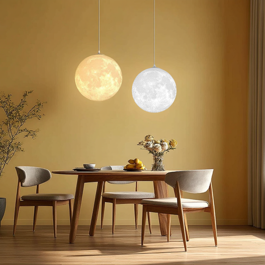 Ylani – Moderne 3D Mond-Pendellampe