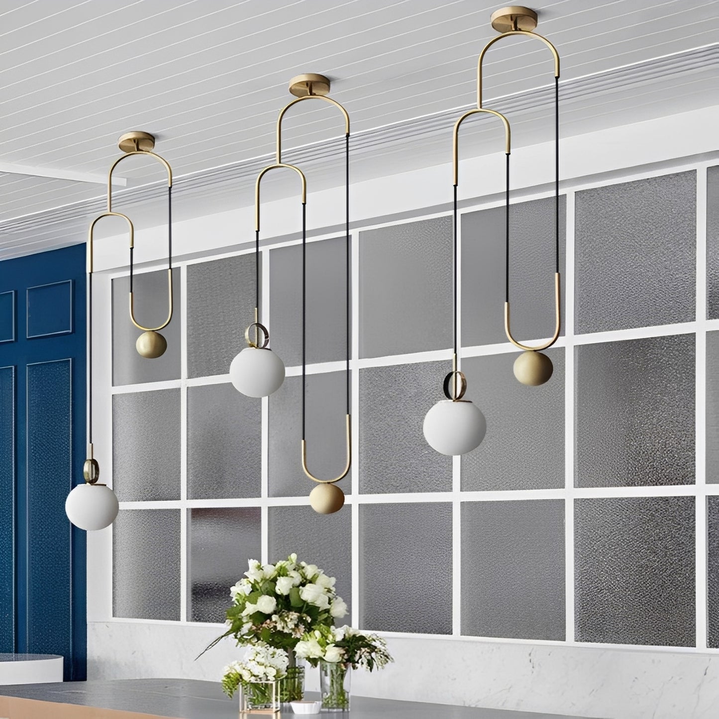 Vireo – Postmoderne Glas-Kugel Designer-Hängeleuchte