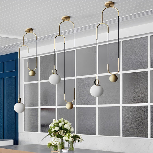 Vireo – Postmoderne Glas-Kugel Designer-Hängeleuchte