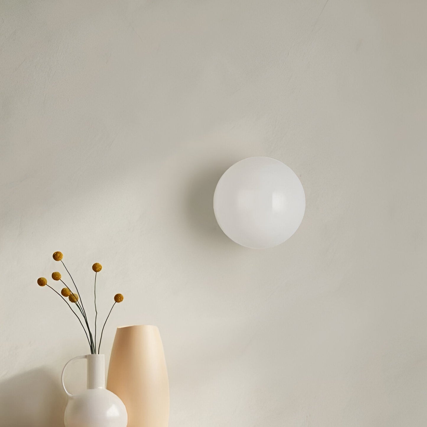 Daryl – Minimalistische Runde Glas Wandleuchte