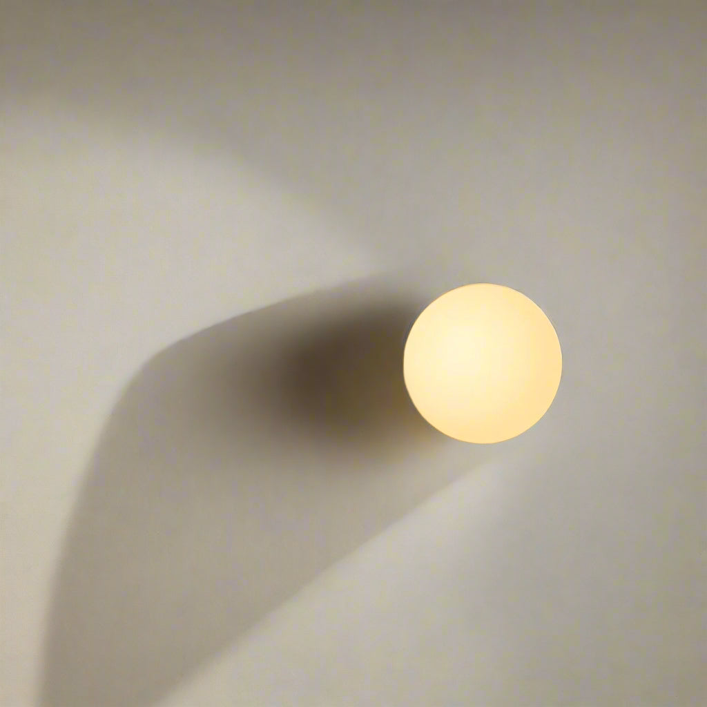 Daryl – Minimalistische Runde Glas Wandleuchte