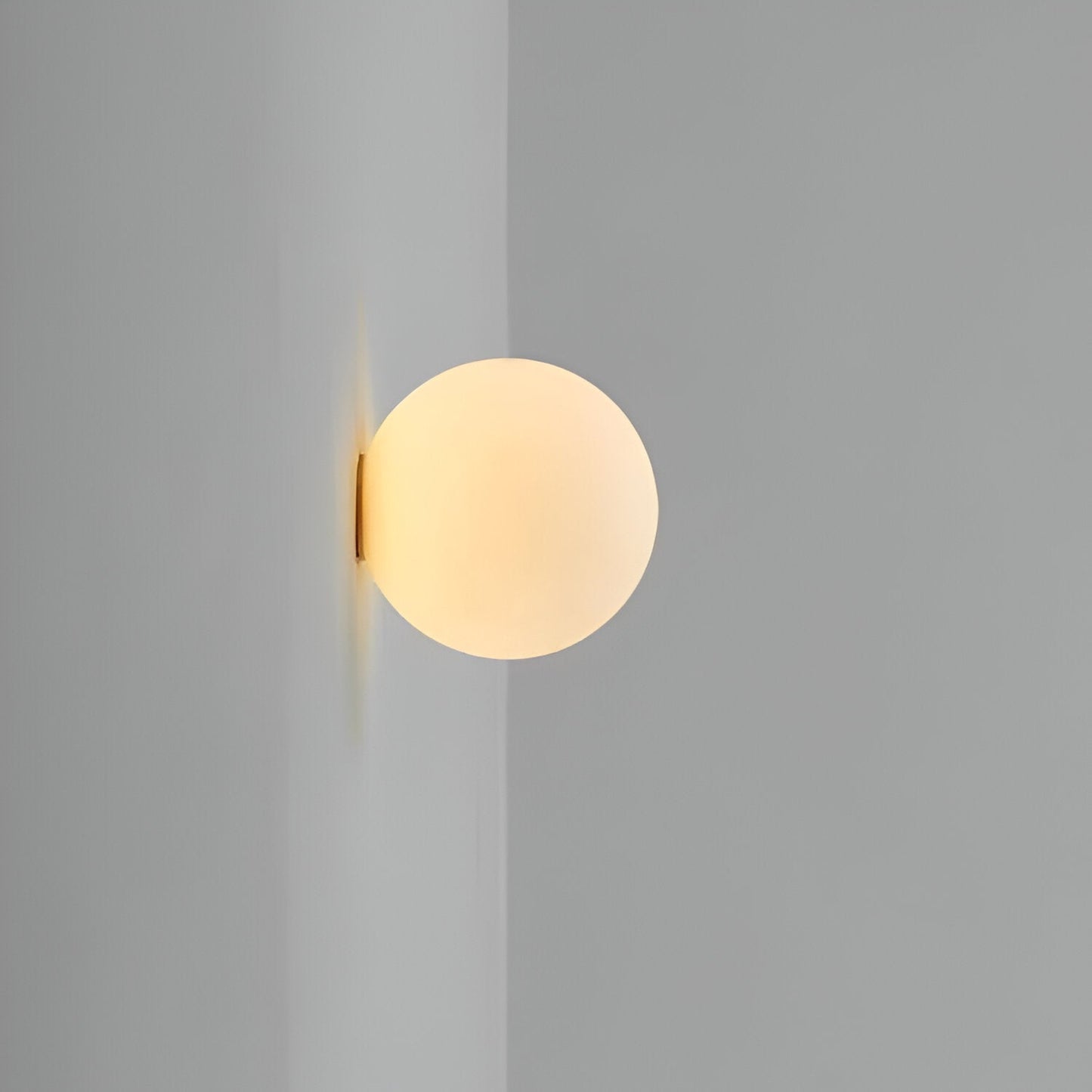Daryl – Minimalistische Runde Glas Wandleuchte