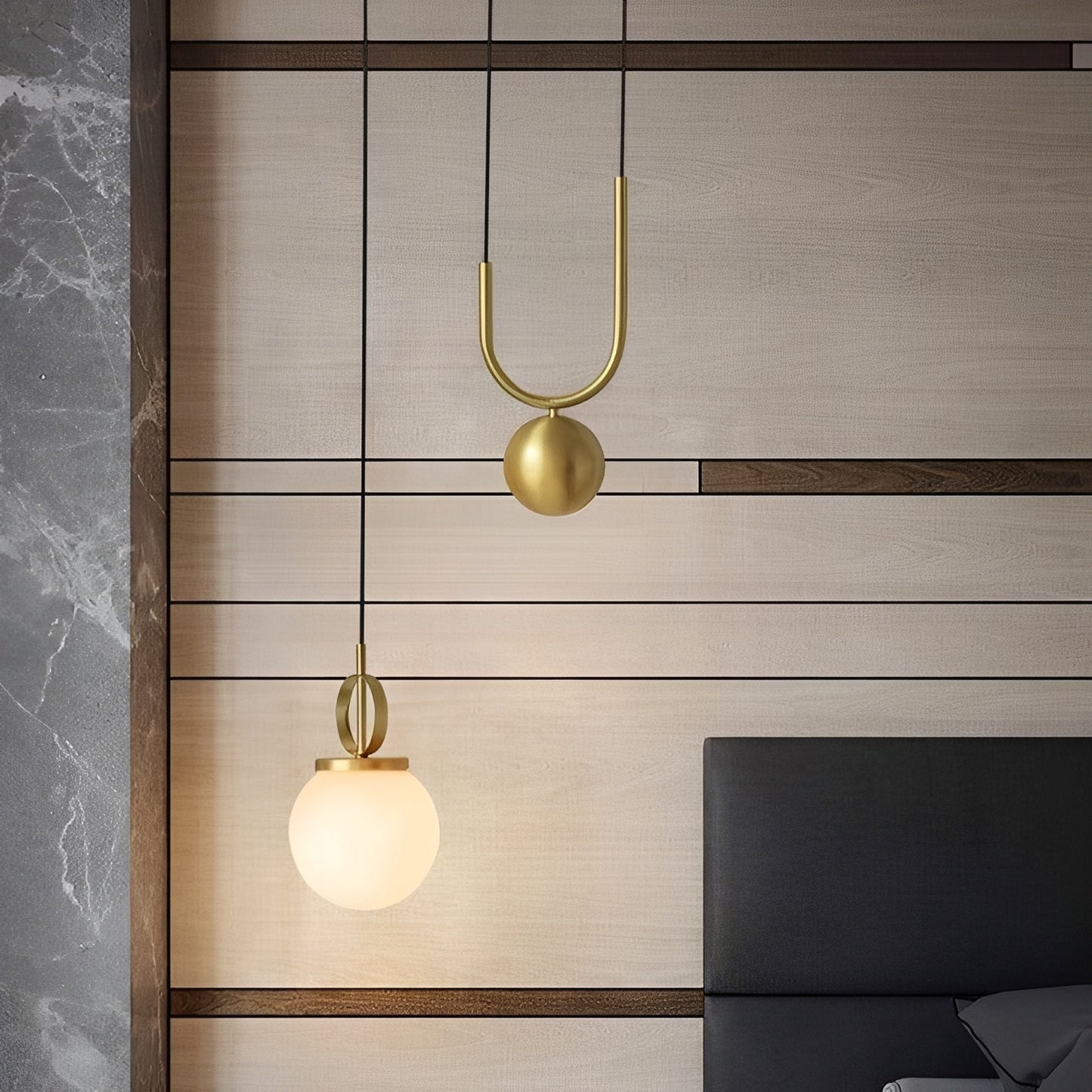 Vireo – Postmoderne Glas-Kugel Designer-Hängeleuchte
