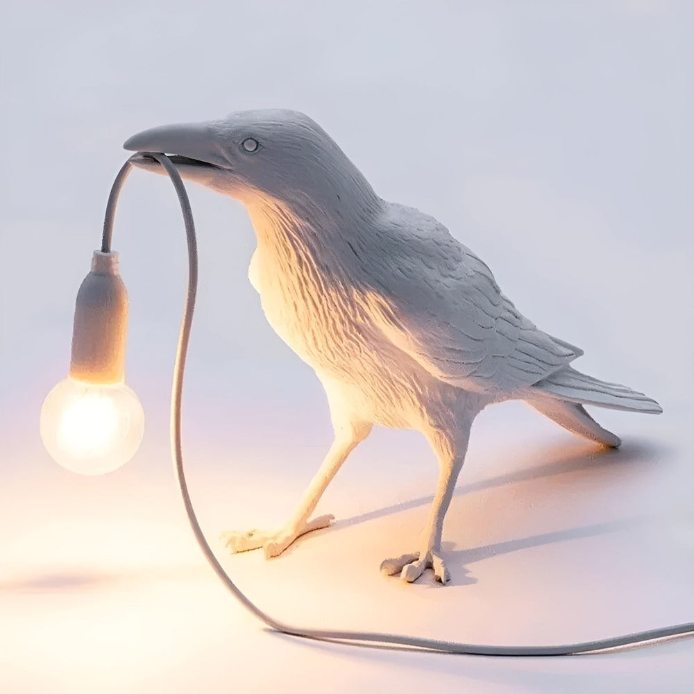 Takara – Nordische Vogel-Tisch- & Wandleuchte