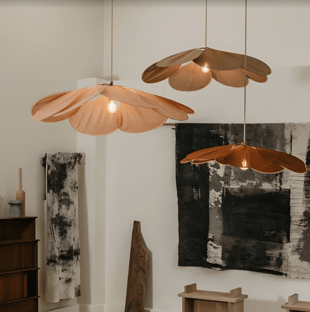 Miyako – Boho-Stoff-Pendelleuchte