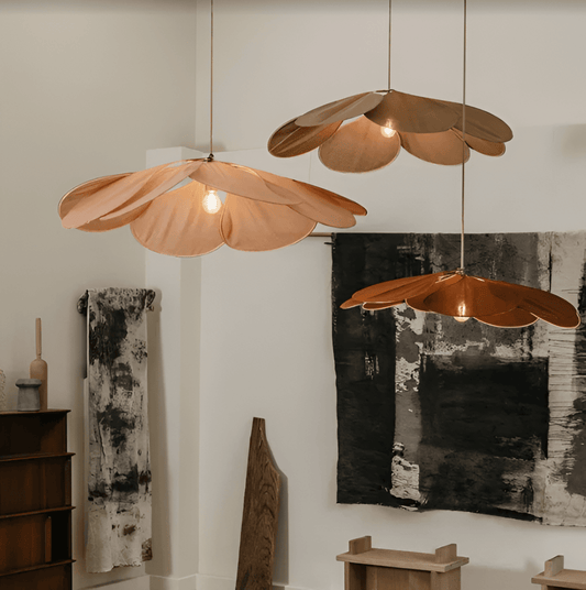 Miyako – Boho-Stoff-Pendelleuchte