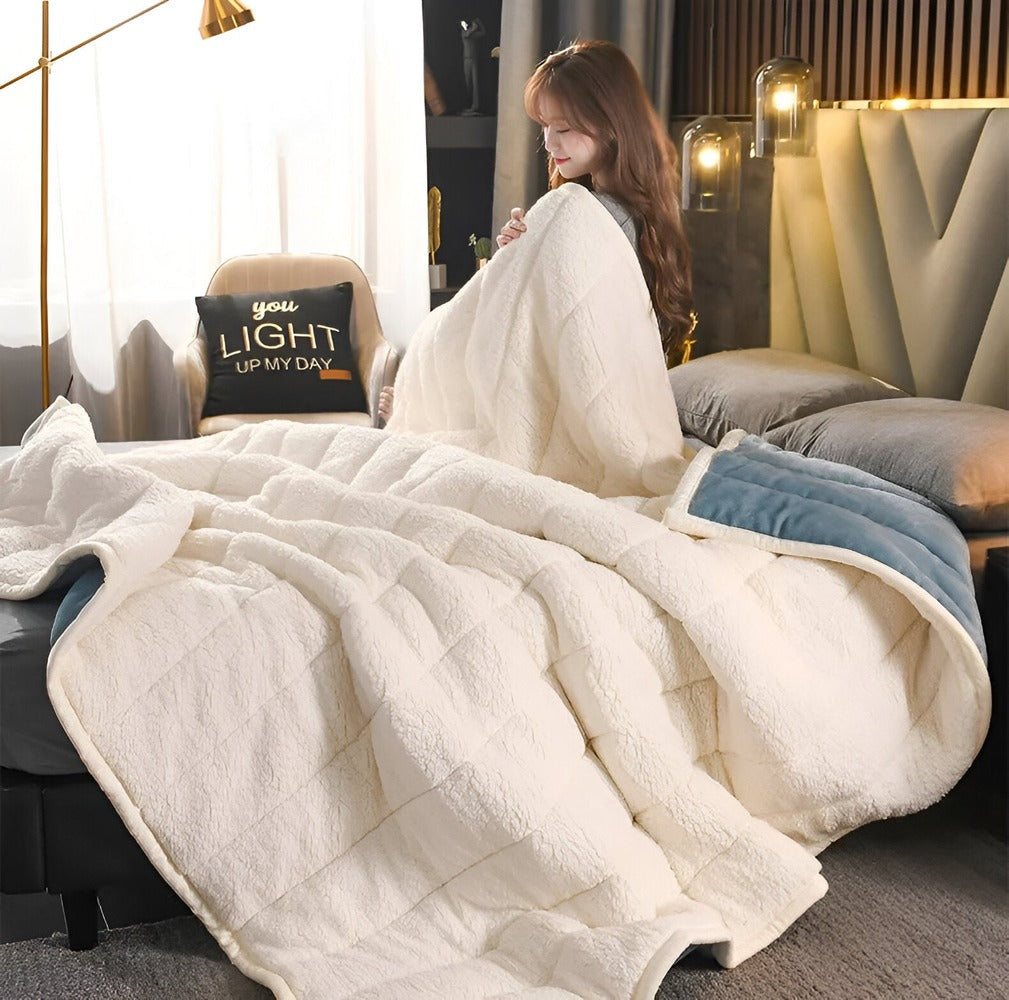 Nozomi – Dreilagige Flanell-Winterdecke