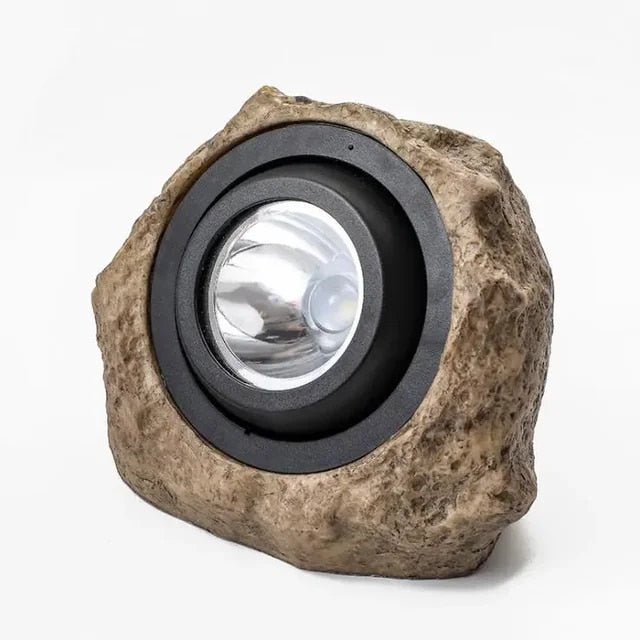 Rune – Verstellbare Solar-Gartenleuchte in Steinoptik